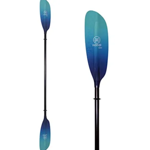 Werner Camano Fiberglass Straight Shaft Kayak Paddle Gradient Abyss