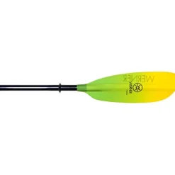 Werner Camano 4-Piece Fiberglass Straight Shaft Kayak Paddle Gradient Citrus