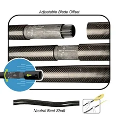 Werner Paddles Camano Fiberglass Bent Shaft Kayak Paddle Gradient Citrus