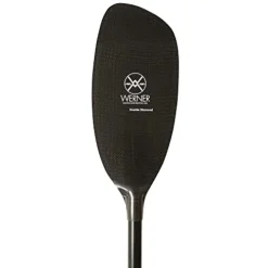 Werner Paddles Double Diamond Carbon Bent Shaft Whitewater Kayak Paddle-194cm Black