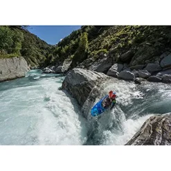 Werner Paddles Powerhouse Fiberglass 4-Piece Breakdown Kayak Paddle Translucent Red