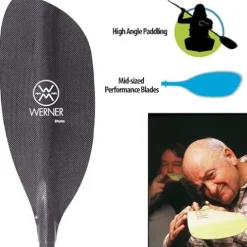 Werner Paddles Shuna Carbon Bent Shaft Kayak Paddle 215cm