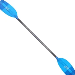 Werner Sidekick Fiberglass Straight Shaft Kayak Paddle Translucent Blue