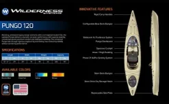 Wilderness Systems Pungo 120 Recreational Kayak Mango