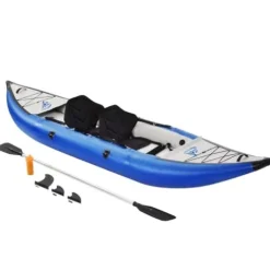 WnewTools 12FT Inflatable 2-Person Touring Boat Set with Paddle & Air Pump