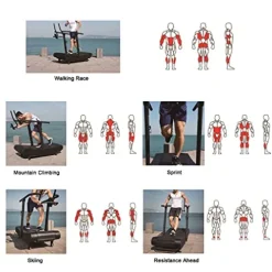 WOLFMATE Fitness Curved Treadmill Air Runner Black