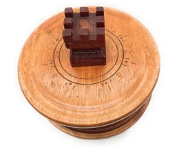 WORLDMARTSHOPPING WMS Shango Set Batea de Madera Decorada Cherry