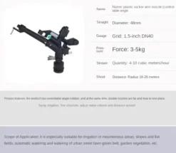 WOVSTNOV 50Pcs 1.5 Inch Adjustable Plastic Watering Spray Gun