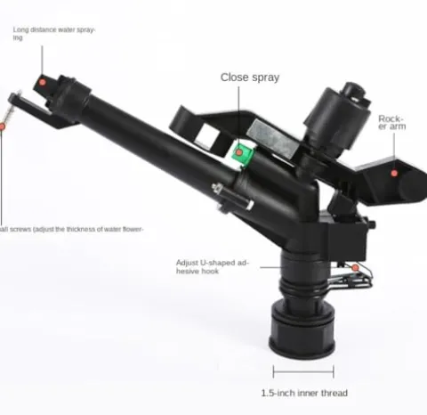 WOVSTNOV 50Pcs 1.5 Inch Adjustable Plastic Watering Spray Gun