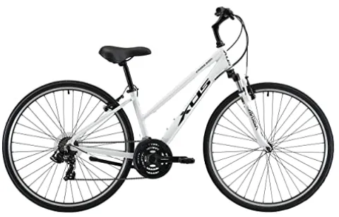 XDS Women’s Cross 200 21-Speed Step-Through Hybrid Bicycle White