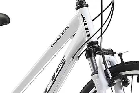 XDS Women’s Cross 200 21-Speed Step-Through Hybrid Bicycle White