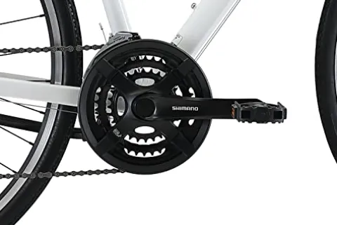 XDS Women’s Cross 200 21-Speed Step-Through Hybrid Bicycle White