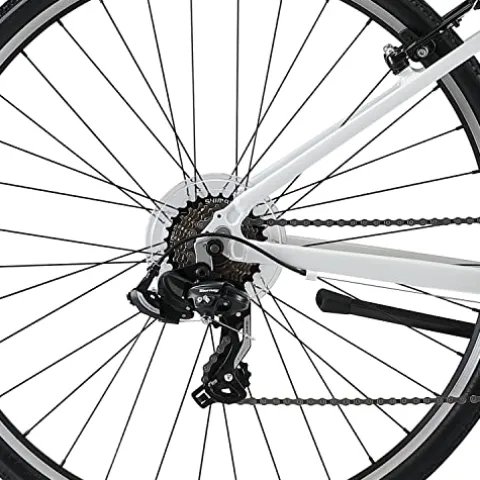 XDS Women’s Cross 200 21-Speed Step-Through Hybrid Bicycle White