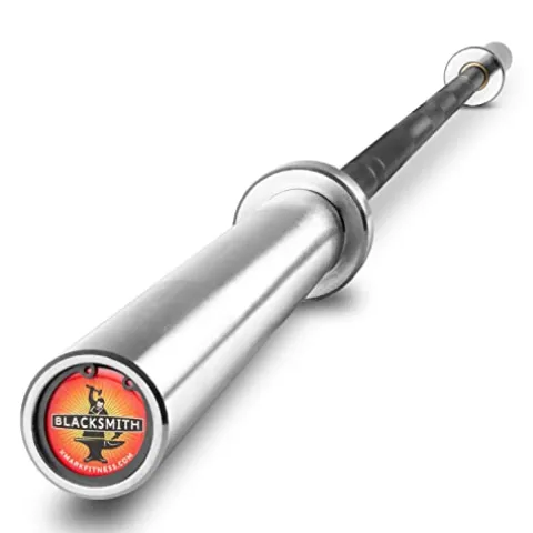 XMark Olympic Weight Set 185 lb TEXAS STAR Rubber-Coated Bar & Weight Set Black