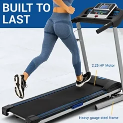 XTERRA Fitness TR Folding Treadmill 250 LB Weight Capacity Black