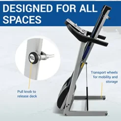 XTERRA Fitness TR Folding Treadmill 250 LB Weight Capacity Black