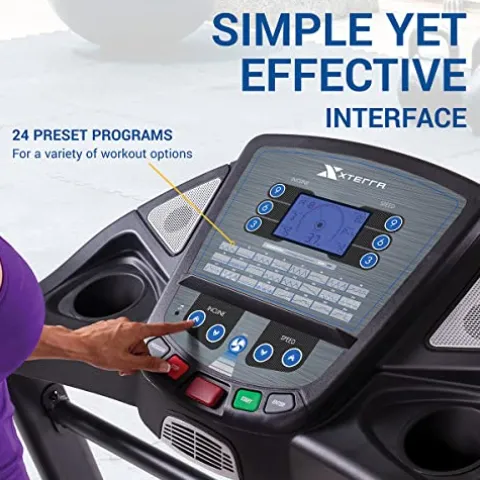 XTERRA Fitness TR300 Folding Treadmill Black