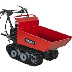 XtremepowerUS All-Terrain Track Barrow Gas Powered 6.5hp Utility Cart Red