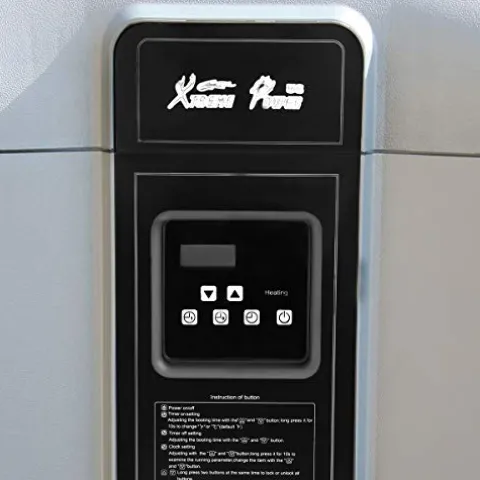 XtremepowerUS Heat Pump Titanium Super Quiet Swimming Pool Heater Gray