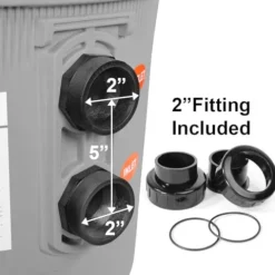 XtremepowerUS Pool Filter In-Ground Spa DE 48 Sq. Ft. 96 GPM