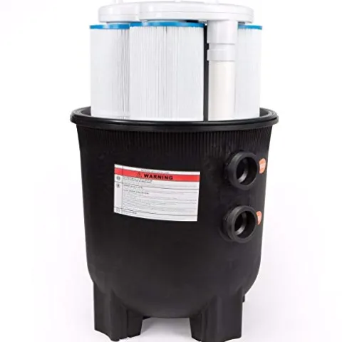 XtremepowerUS Pro-Series Pool Cartridge Filter In-Ground Swimming Pool and Spa Filter System Black