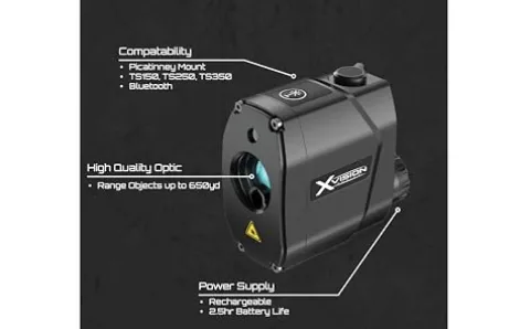 X-Vision Optics TSR100 Impact 100 Laser Rangefinder 905nm 650yd Black