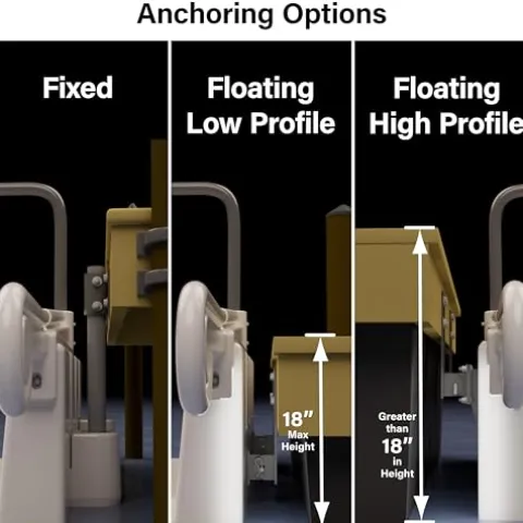 YAKport Kayak Launch Station for Floating Docks Gray