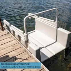 YAKport Kayak Launch Station for Low-Profile Floating Docks Tan