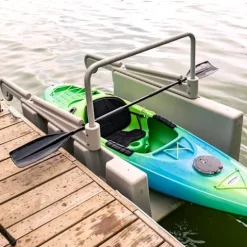 YAKport Personal Kayak Launch Station for Low-Profile Floating Docks Gray