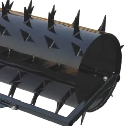 Yard Tuff 48 Inch Wide Drum Spike Aerator with Pin Style Hitch Black