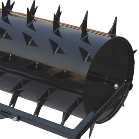 Yard Tuff 48 Inch Wide Drum Spike Aerator with Pin Style Hitch Black