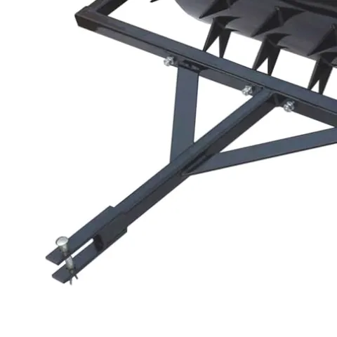 Yard Tuff 48 Inch Wide Drum Spike Aerator with Pin Style Hitch Black