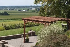 YardCraft 10×12 Pine Pergola Kit Canyon Brown