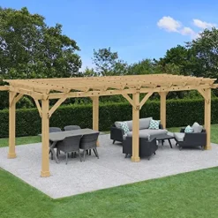 Yardistry 10′ x 22′ Pergola Brown