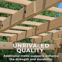 Yardistry 10′ x 22′ Pergola Brown