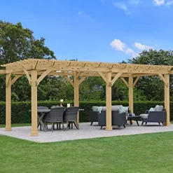 Yardistry 10′ x 22′ Pergola Brown