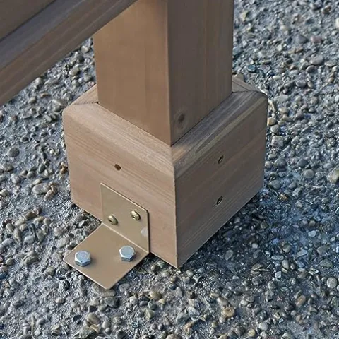 Yardistry Backyard Arbor Large Mocha Brown