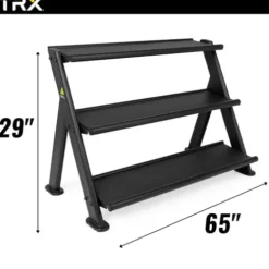 YBell TRX Horizontal Rack Commercial-Grade Steel Black