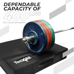 Yes4All Combo Barbell – Deadlift Jack – Silence Drop Pad – Weight Plate Blue