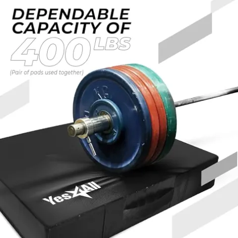 Yes4All Combo Barbell – Deadlift Jack – Silence Drop Pad – Weight Plate Blue
