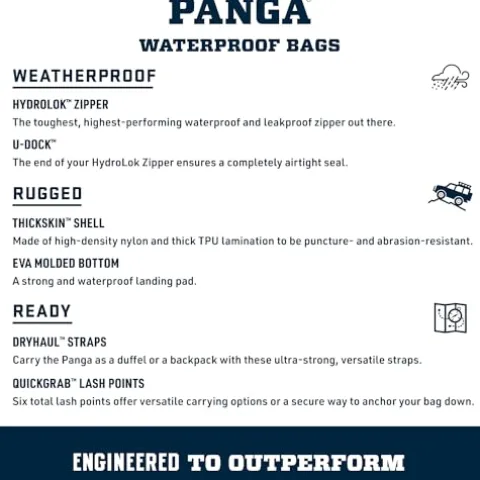 YETI Panga 75 Airtight Waterproof Submersible Duffel Bag King Crab