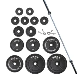 York Barbell Legacy Cast Iron Precision Milled Olympic Plate Set