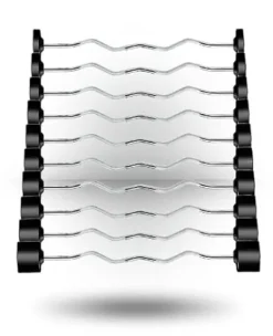 York Barbell Rubber Fixed Pro Curl Barbell Set