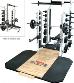 York Barbell STS Double Half Rack – White