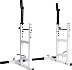 York Barbell YORK Pro Series 204 Squat Rack Barbell Support White