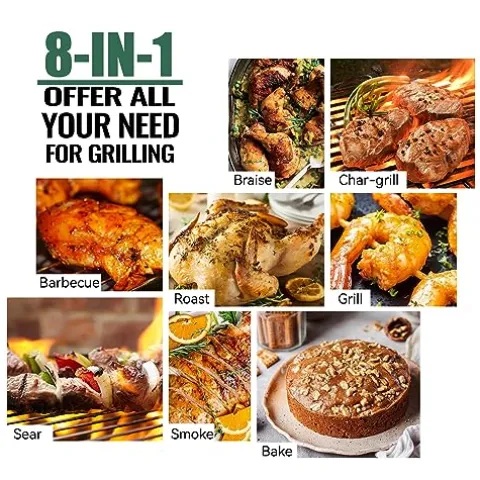 Z GRILLS Wood Pellet Grill Smoker with PID 2.0 Controller, 700 sq in Cooking Area, Meat Probes, Rain Cover Bronze