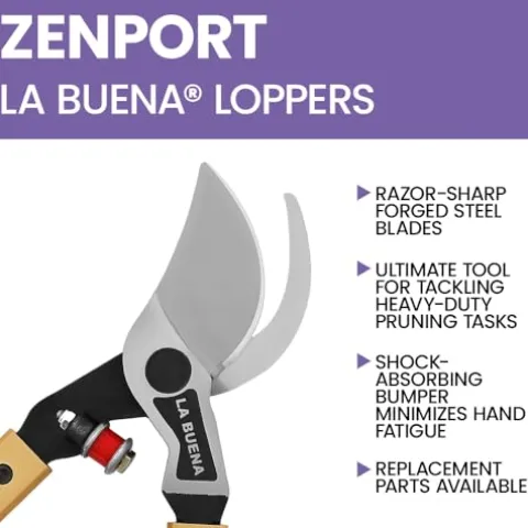 Zenport La Buena MB26 Professional Bypass Lopper 26-Inch Handles Gold