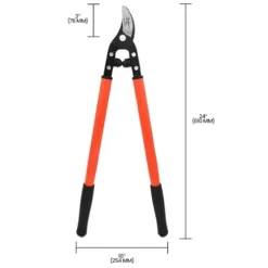 Zenport MV150 Professional Vine and Light Tree Lopper 1.25 Cut 24-Inch Box of 12 Orange