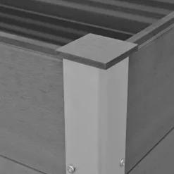 ZEYUAN Garden Raised Bed Planter Box 59.1″x39.4″x35.8″ Gray
