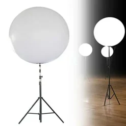 ZHFEISY LED Inflatable Balloon with Tripod Stand for Event Advertising LED White Light